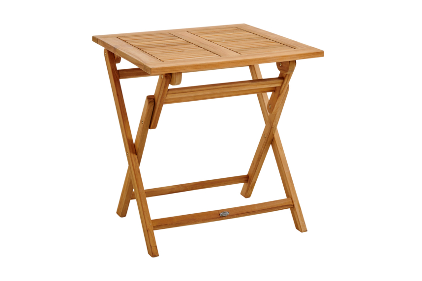 TURIN Utematbord Teak 70x70