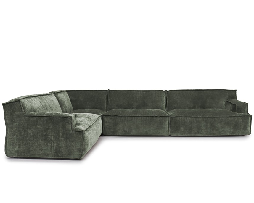 PLATANI Hörnsoffa Tyg Levis 156 Hunter