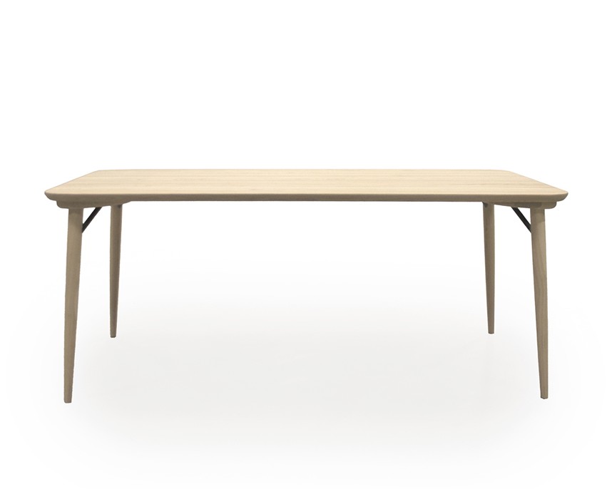 WAVE Matbord Massiv ask Varmvitoljad. 220x100 cm.