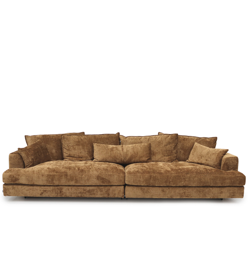 SCARLETT Soffa 4-sits Tyg Urban Brun