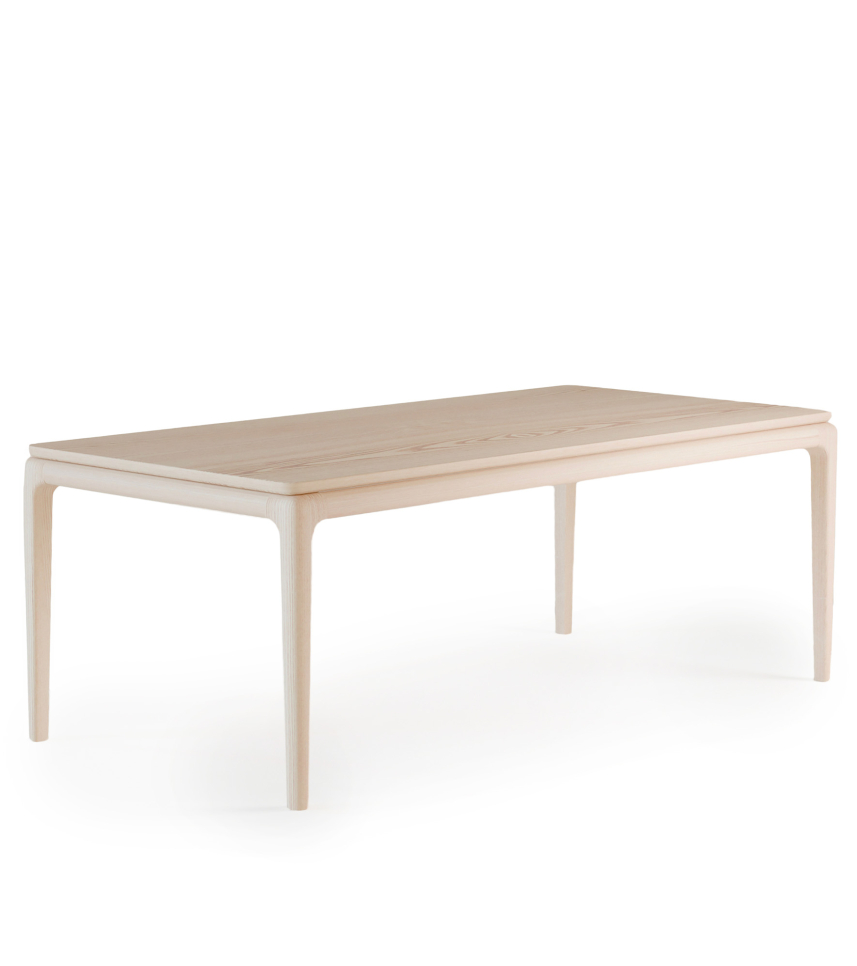 FLOATING Matbord Massiv Varmvitoljad ask