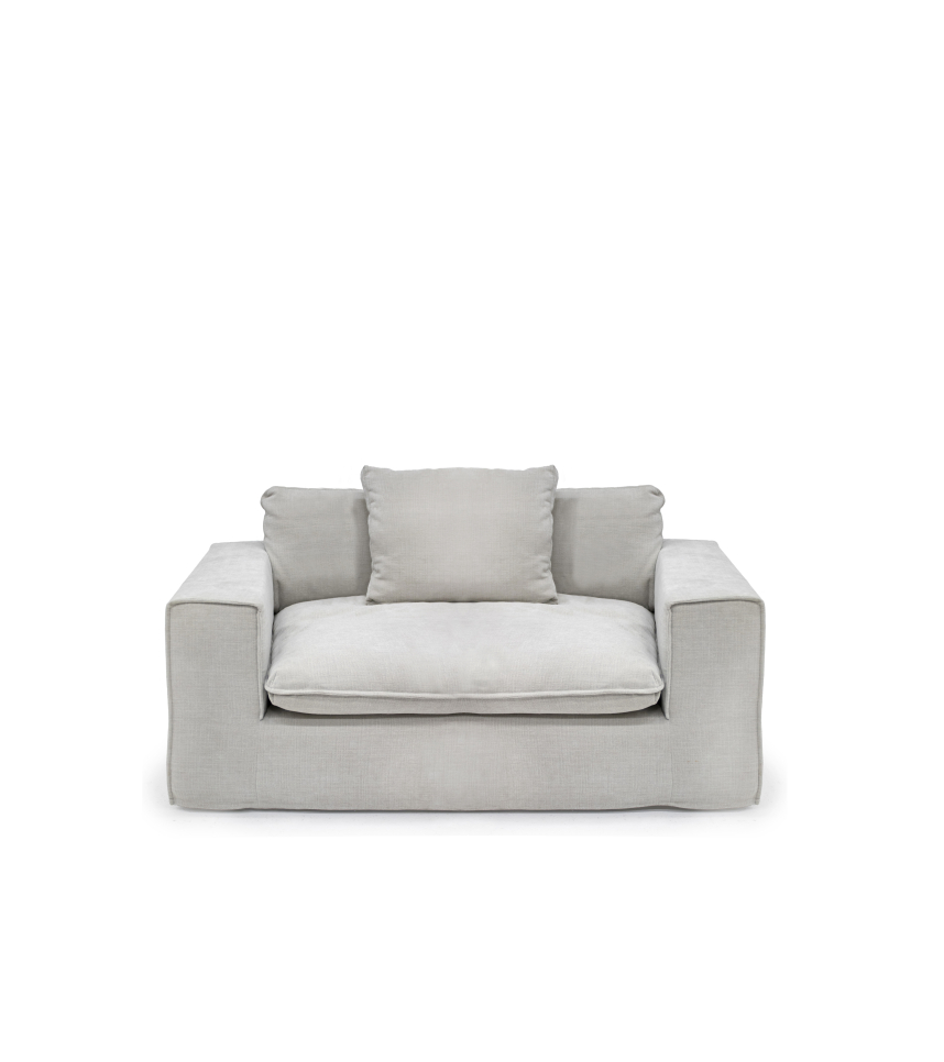 KELLY Soffa 1,5-sits Tyg Beverly Beige