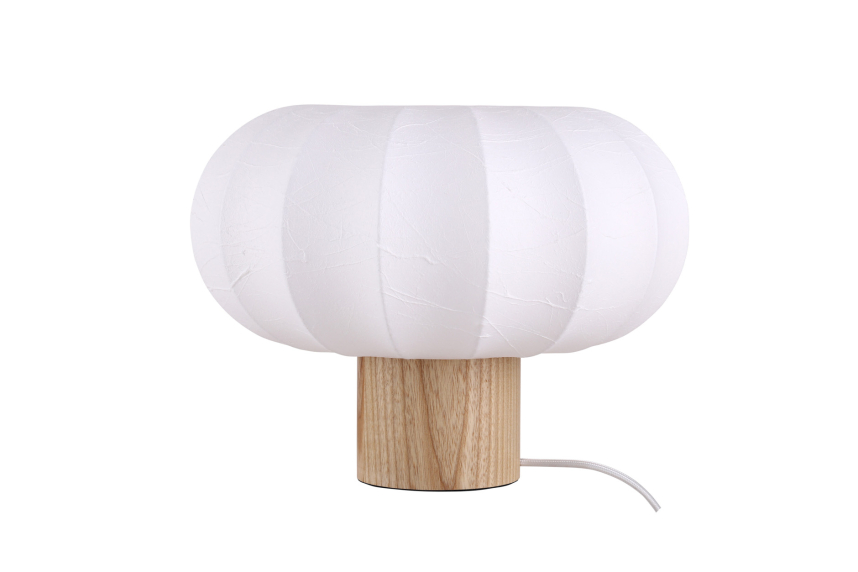 LUNARI Bordslampa Vit/Ljus ask. Höjd 24 cm.