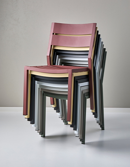 Utemöbler stol i färg