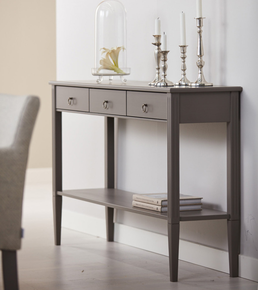 STOCKHOLM 2.0 Avlastningsbord Grå Lackad