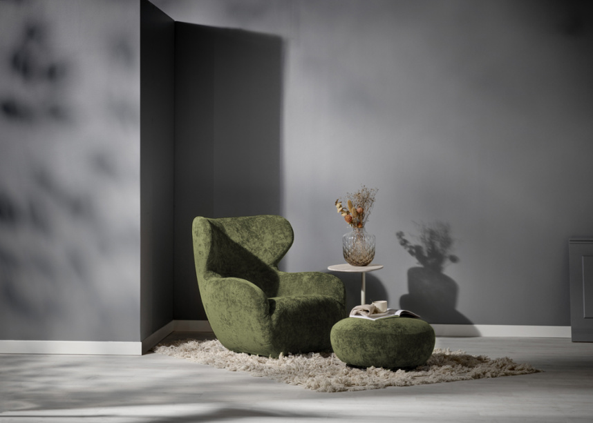 SHELL Fåtölj Tyg Alis Green