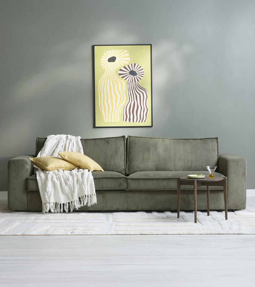 GRACE Soffa 3-sits Tyg Lincoln Green