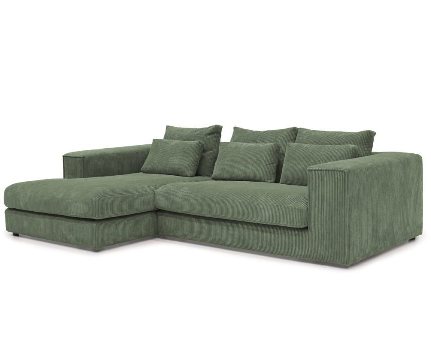 VIESTE Soffa med divan Tyg Soop 46 Hunter