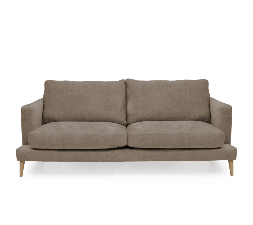 VILMA Soffa 3-sits Tyg Garnet Cornstalk. Ek vitoljad.