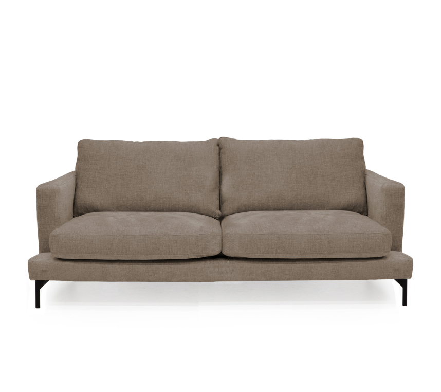 VILMA Soffa 3-sits Tyg Garnet Cornstalk. Metall svart.