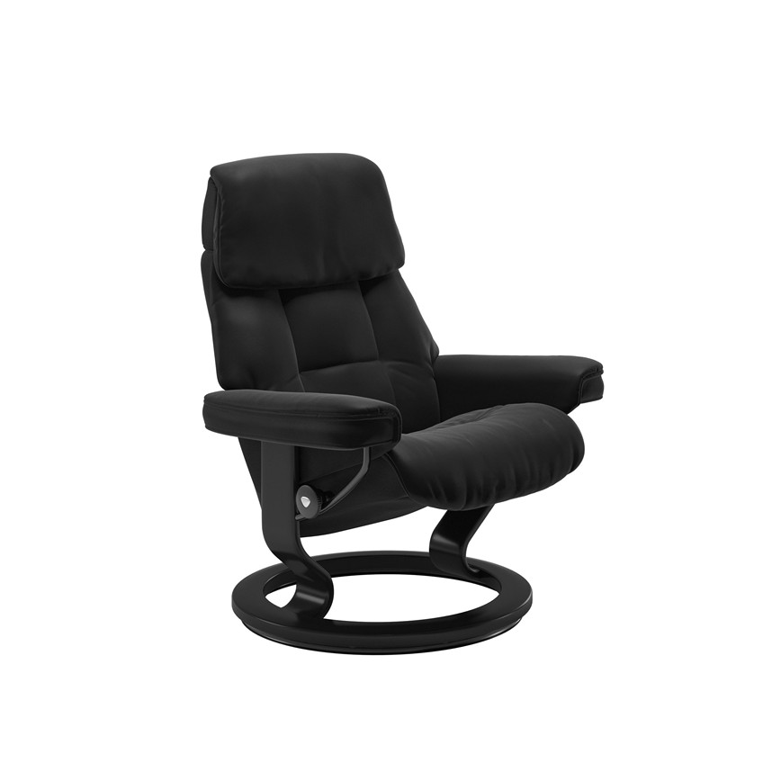 RUBY Fåtölj Läder Paloma Black Stl. L