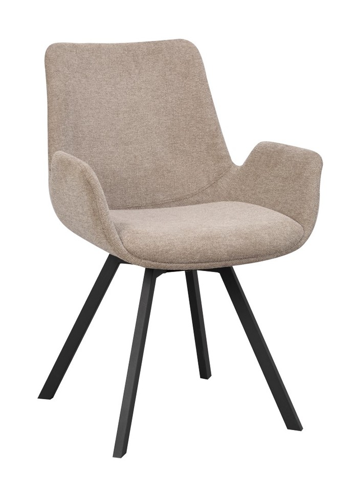 NORWELL Karmstol Tyg  Brego Beige