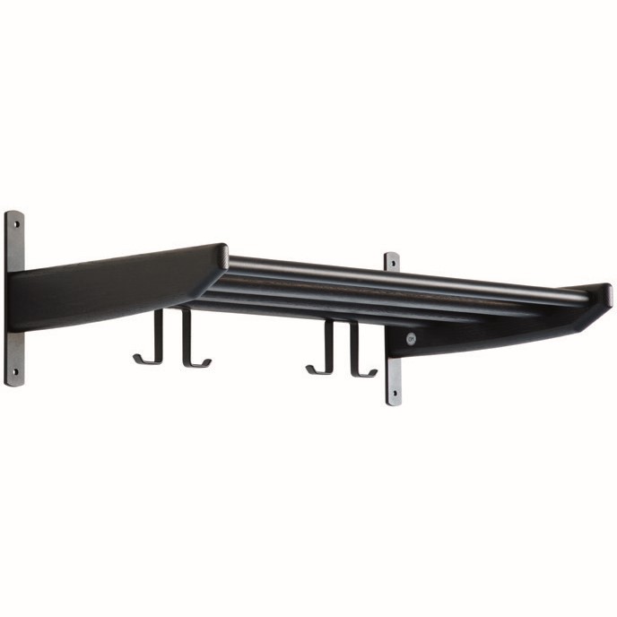 LILY Hatthylla Metall 59 cm svart. Svartbetsad ek