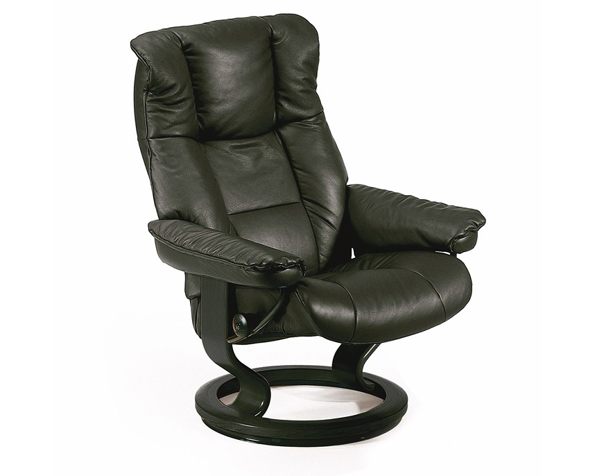 MAYFAIR (M) Fåtölj Läder Batick Black