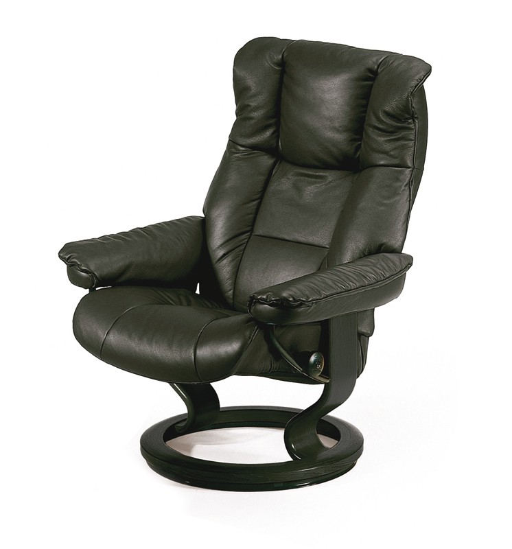 MAYFAIR (S) Fåtölj Läder Batick Black