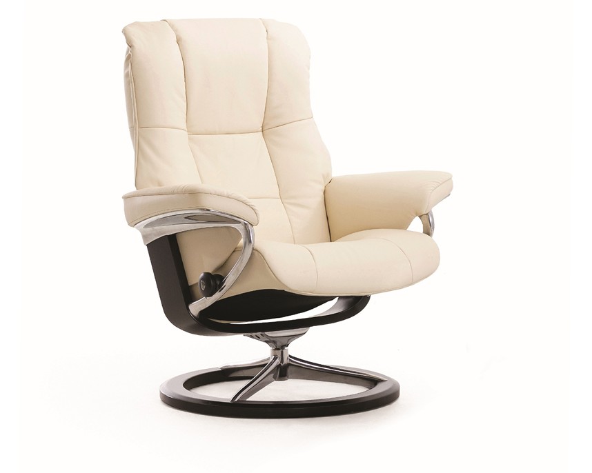 MAYFAIR (L) Fåtölj Läder Batick Creme