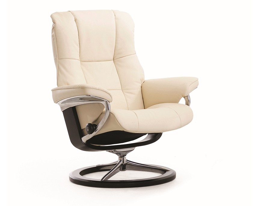 MAYFAIR (M) Fåtölj Läder Batick Creme