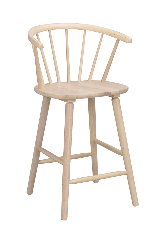 CARMEN Barstol Vitpigmenterad lackad. Sitthöjd 64,5 cm.