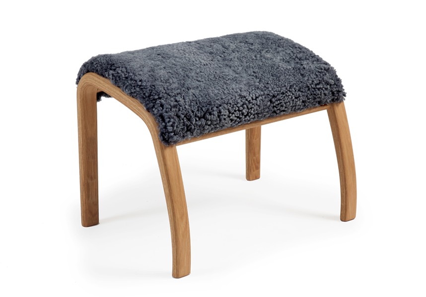 GAZELL Pall Fårskinn Charcoal