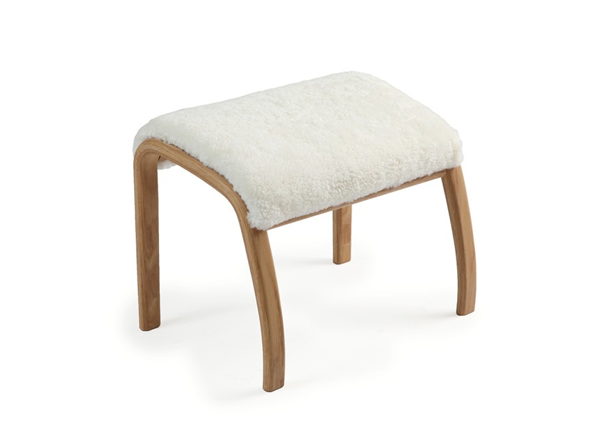 GAZELL Pall Fårskinn Off White