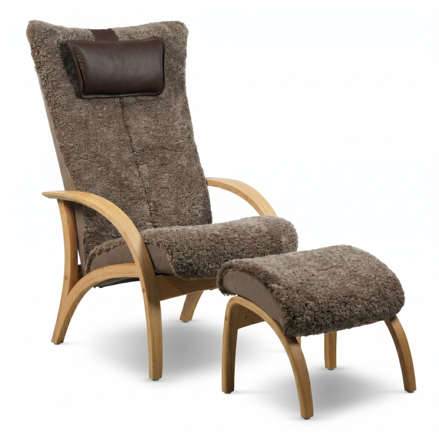 Fårskinn Scandinavian Brown