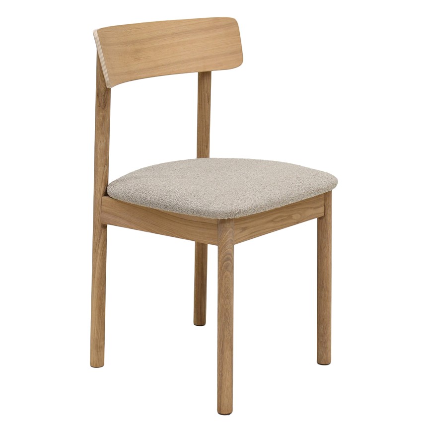 NEA Stol Ekfanér Vitoljad. Tyg Domino Beige