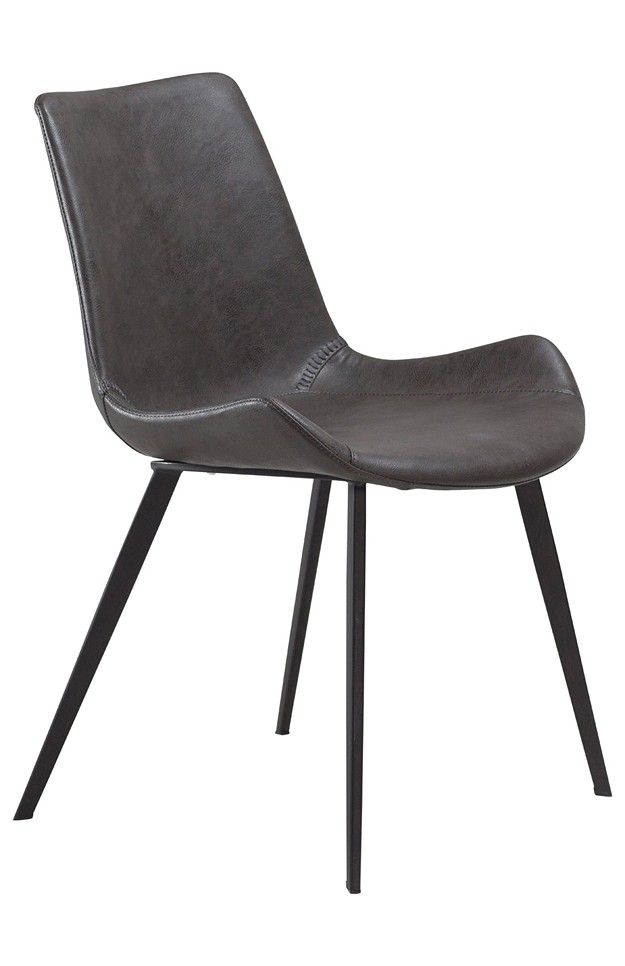 HYPE Stol Vintage Grey. Metall svart