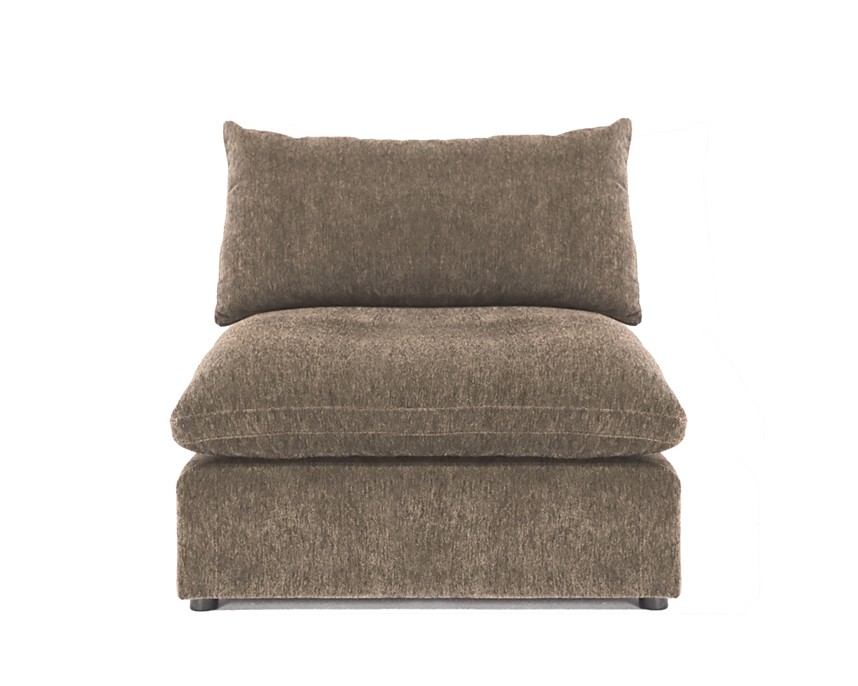 SKY Soffa 1-sits u armstöd Tyg Nantes Light Brown