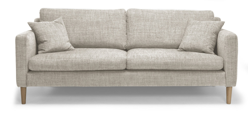 ANNA Bäddsoffa 3-sits Tyg Emma Beige