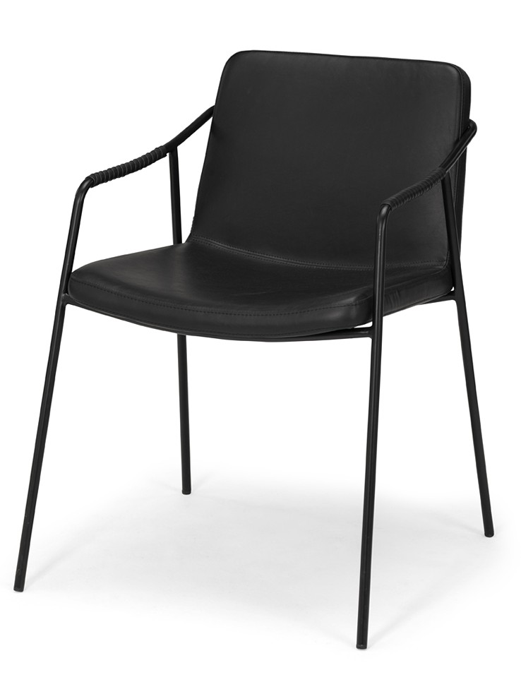 BOTO Karmstol Vintage Black. Metall svart