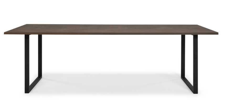 VITO Matbord Ekfanér Brunbetsad 240 cm