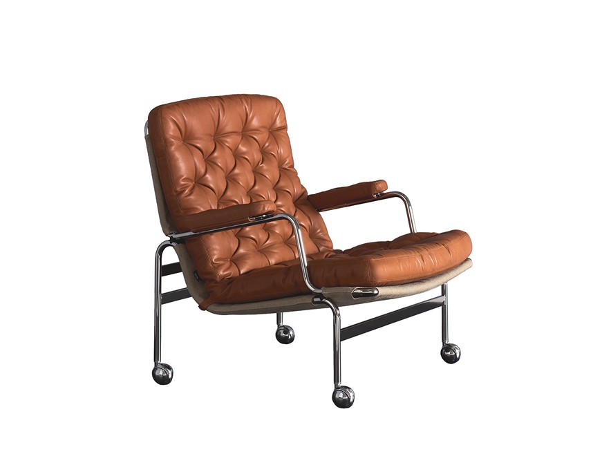 KARIN 73 Fåtölj Läder Dakota Cognac