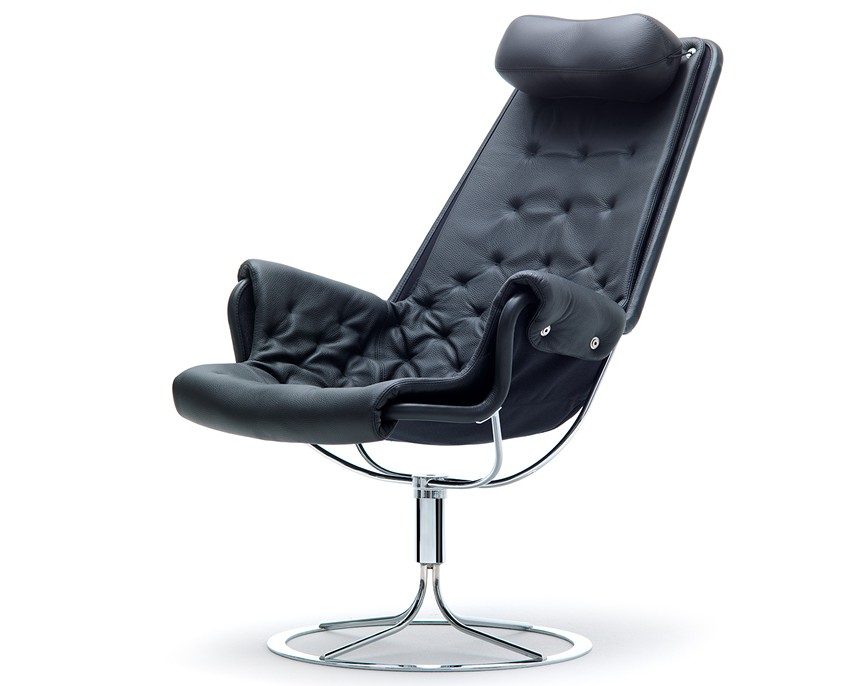 JETSON 69 Fåtölj Läder Classic Soft Svart