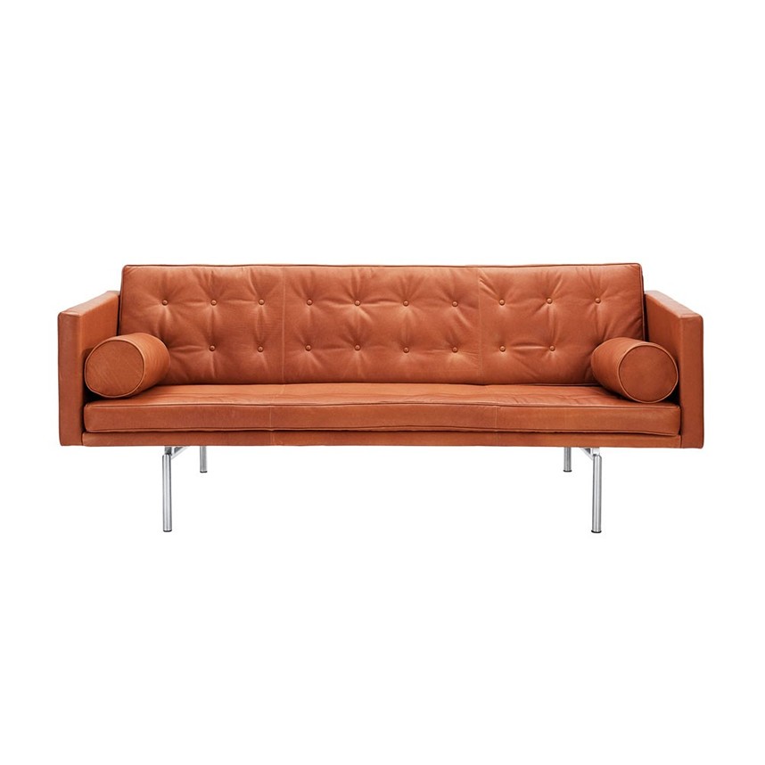 RITZY Soffa 3-sits Läder Dakota Cognac