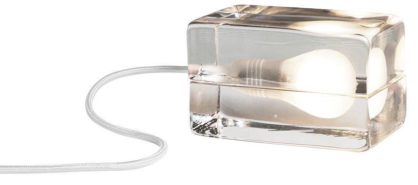BLOCK Bordslampa Glas