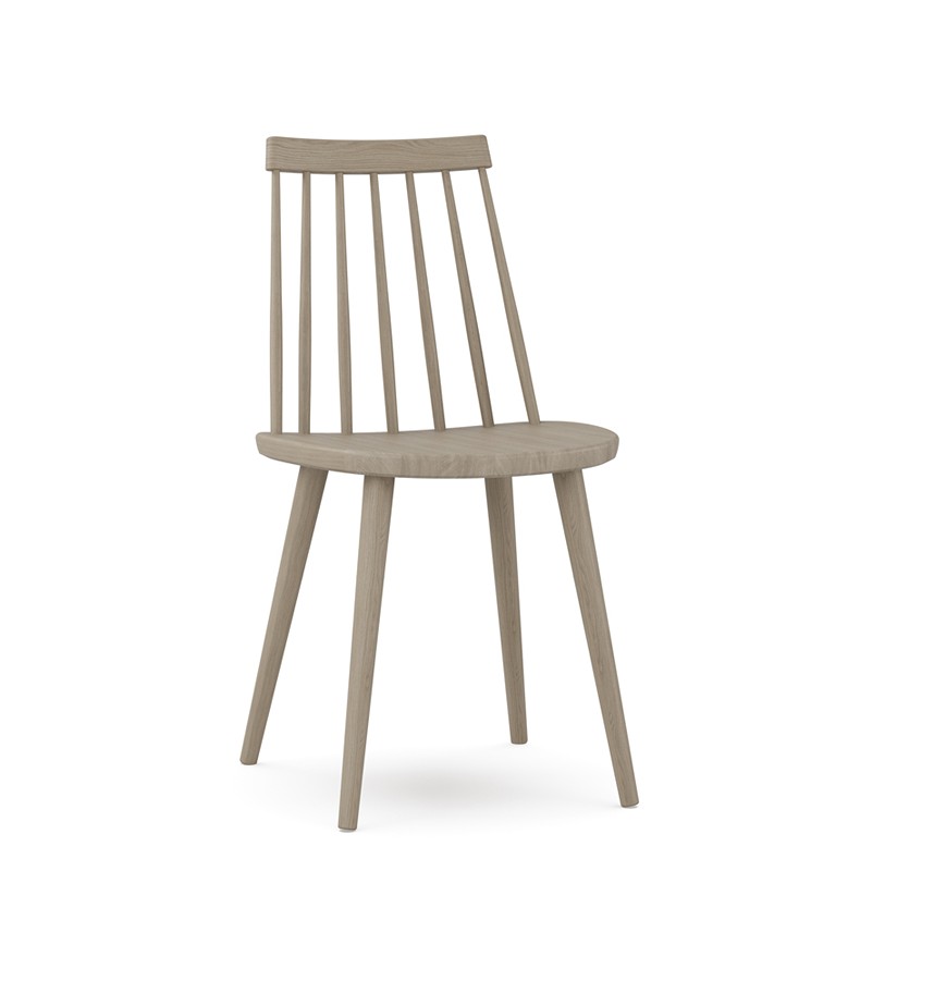 PINNOCKIO Stol Massiv Ek Ljus Mattlack