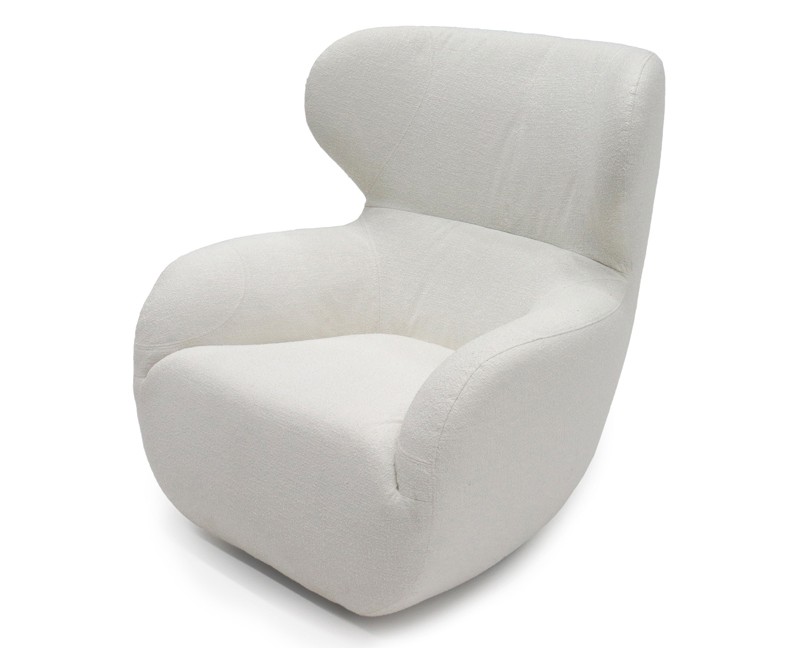 SHELL Fåtölj Tyg Beryl Bright White