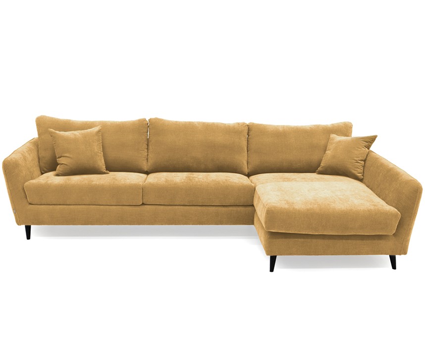 NOWA Soffa med divan Diego Gul. Höger