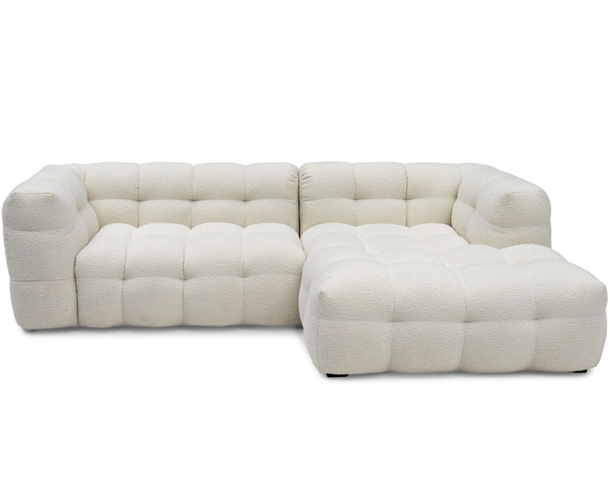 CREAM Soffa med divan Tyg Ascot Natur