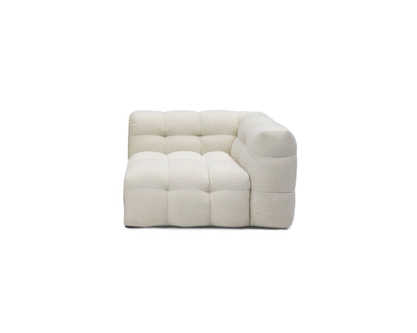 CREAM Soffa 1-sits m armstöd Tyg Ascot Natur