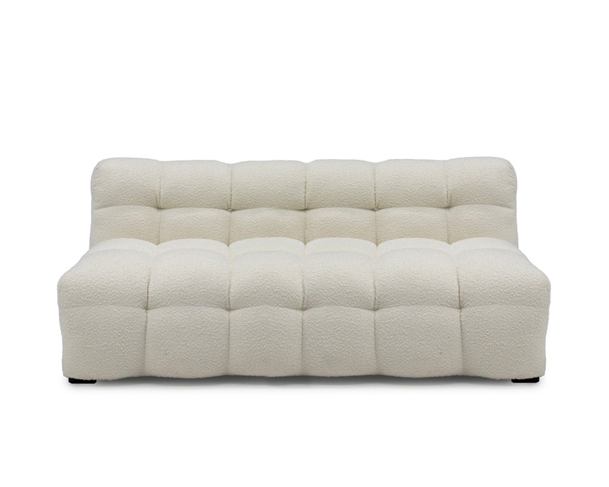 CREAM Soffa 3-sits u armstöd Tyg Ascot Natur