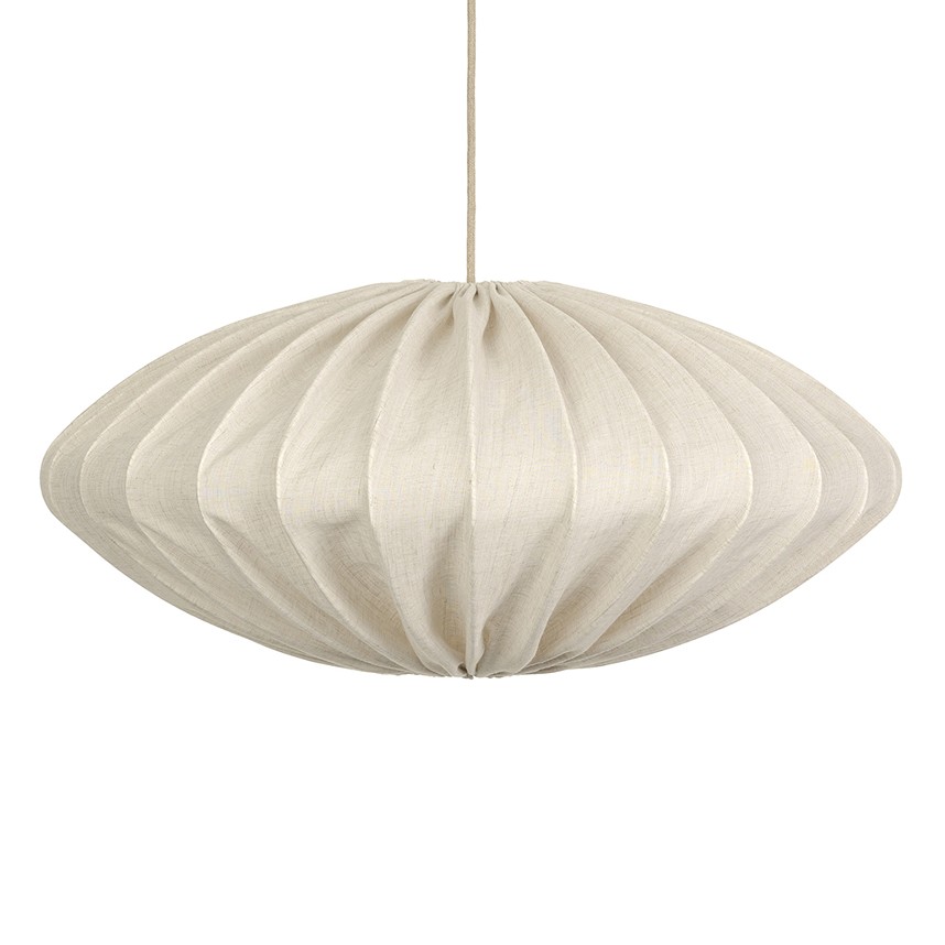ELLIPSE Taklampa Linen Natural. Ø 80 cm