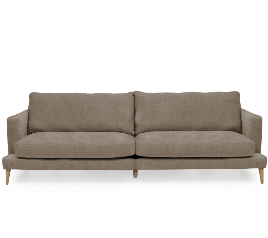 VILMA Soffa 3,5-sits Tyg Garnet Cornstalk. Ek vitolja.