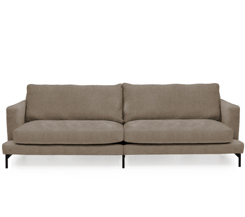 VILMA Soffa 3,5-sits Tyg Garnet Cornstalk. Metall svart.