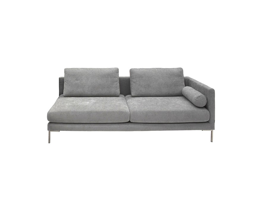 ZIGMA Soffa 3-sits Tyg Next Grå