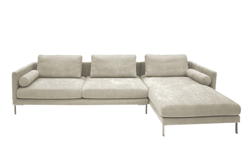 ZIGMA Soffa med divan Tyg Next Beige