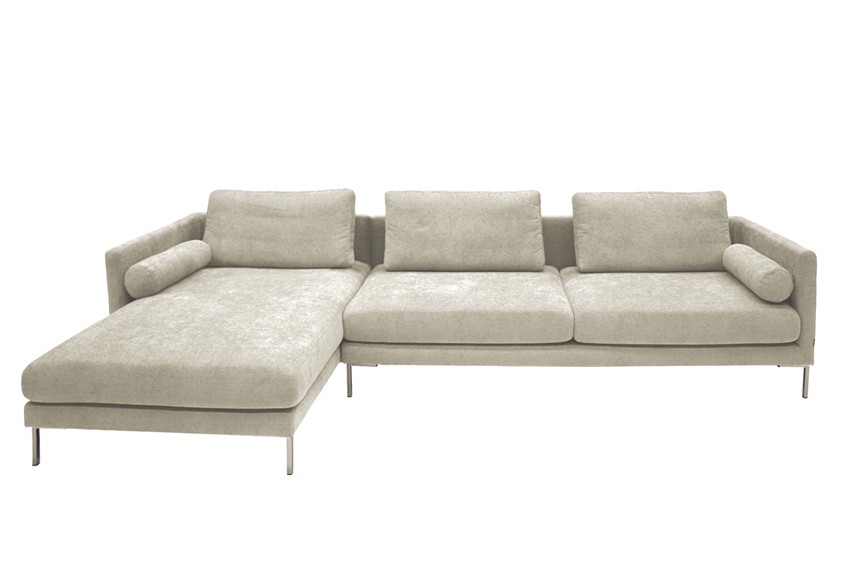 ZIGMA Soffa med divan Tyg Next Beige