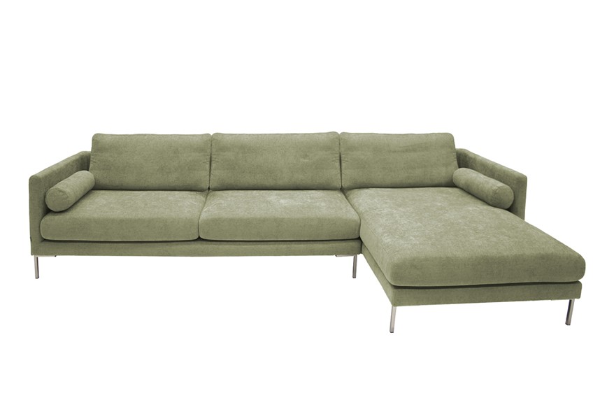 ZIGMA Soffa med divan Tyg Next Grön