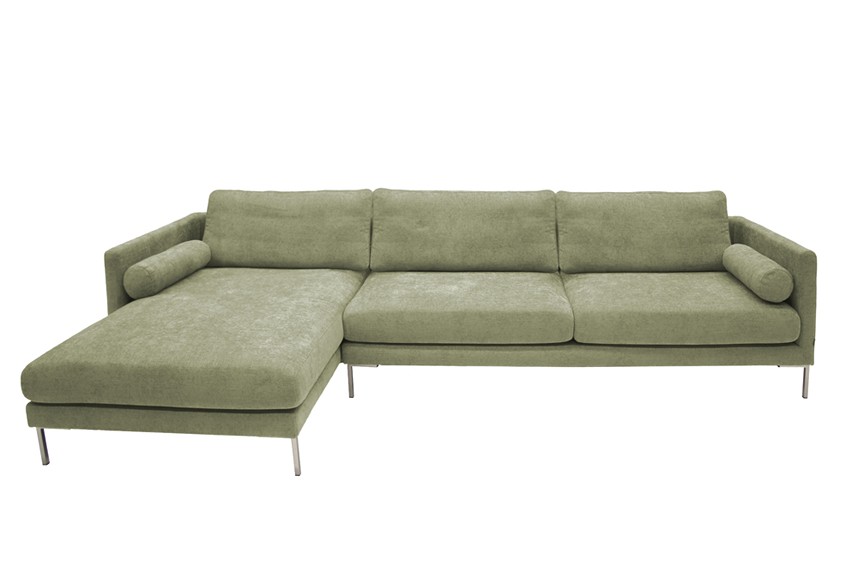 ZIGMA Soffa med divan Tyg Next Grön