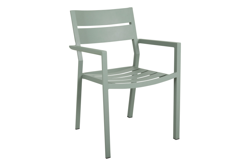 DELIA Utekarmstol Dusty Green